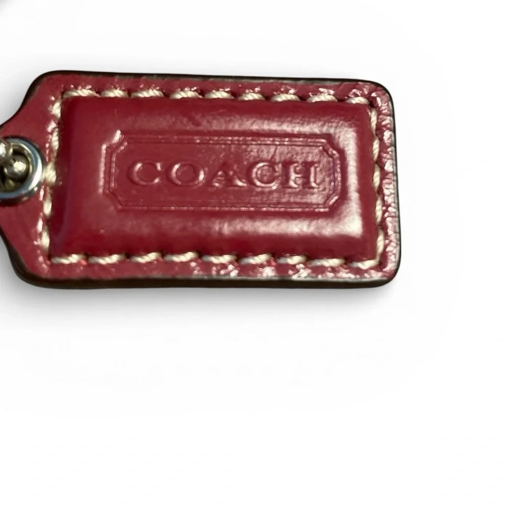 Coach Red Signature Wristlet Vintage